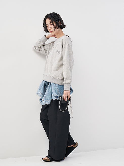 ロゴ刺繍スウェットPO /8454-098KK